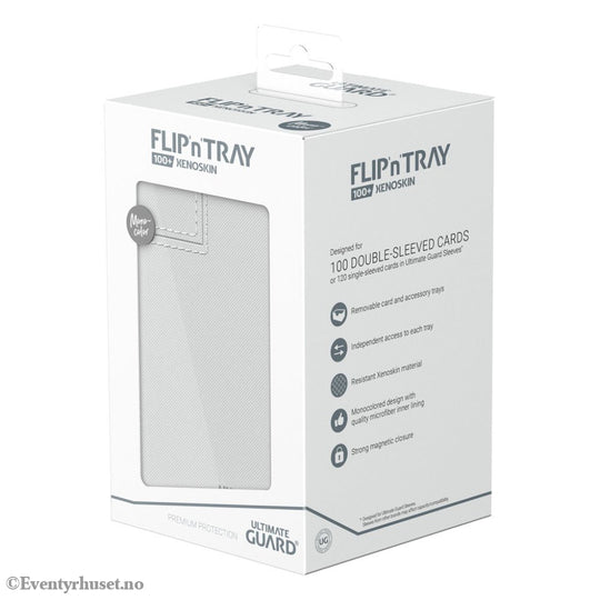Ultimate Guard Flip’n’Tray 100+ Xenoskin - White Storage & Protection