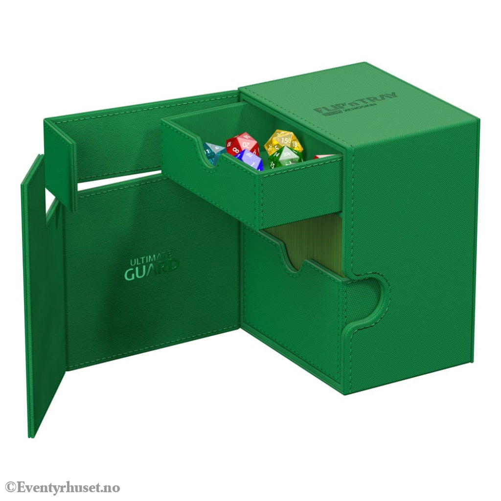 Ultimate Guard Flip’n’Tray 133+ Xenoskin - Green Storage & Protection