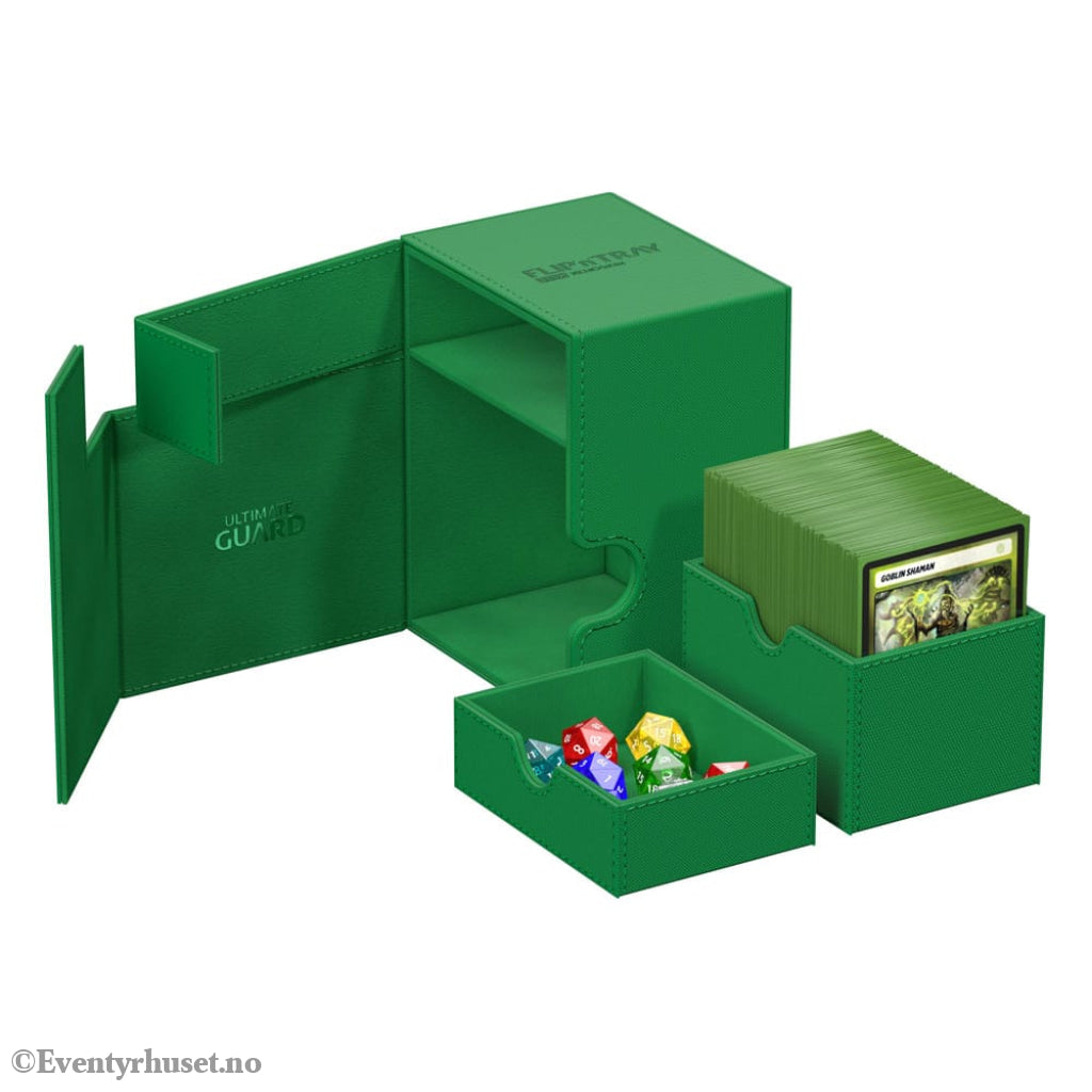 Ultimate Guard Flip’n’Tray 133+ Xenoskin - Green Storage & Protection