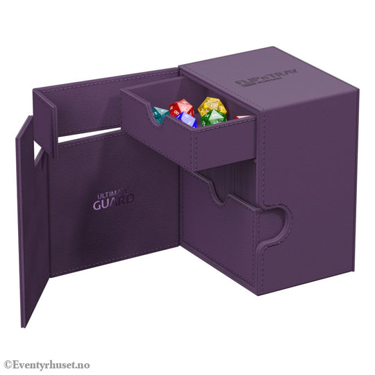 Ultimate Guard Flip’n’Tray 133+ Xenoskin - Purple Storage & Protection