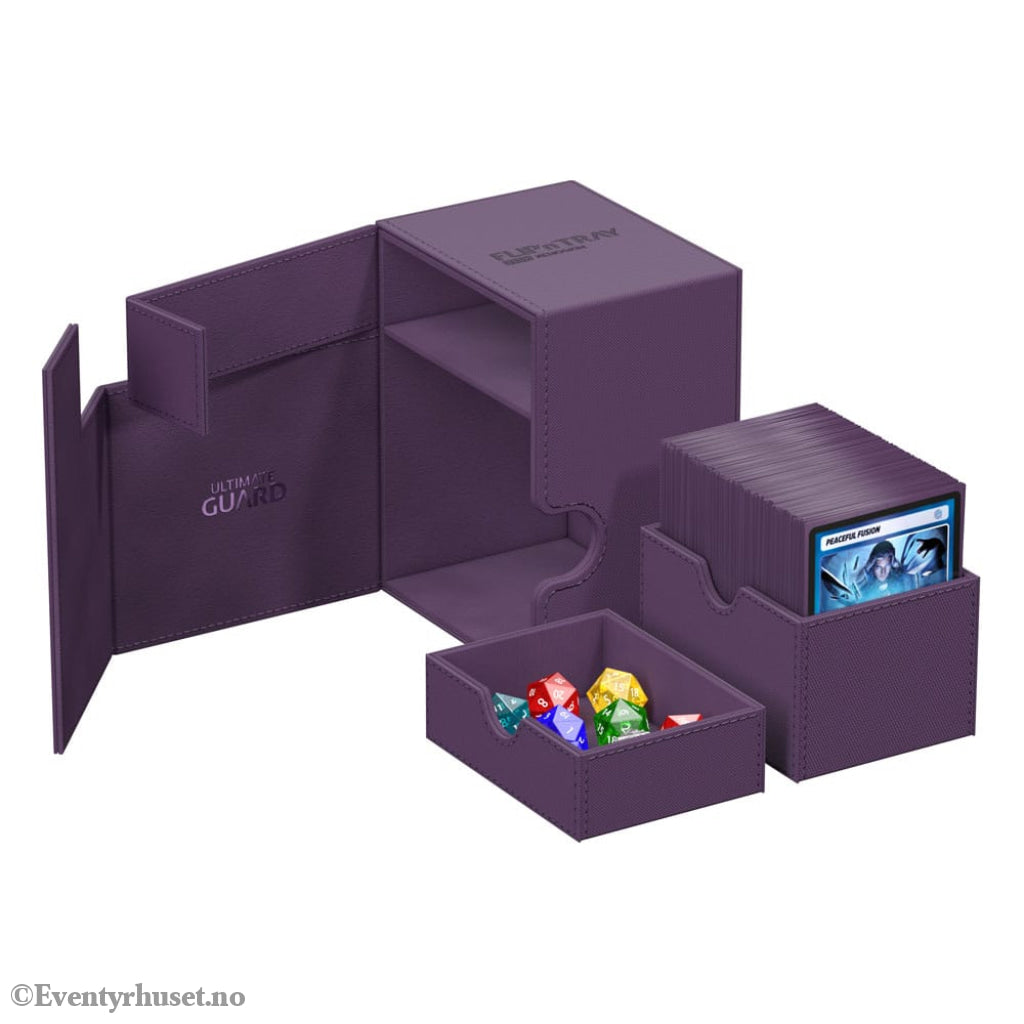 Ultimate Guard Flip’n’Tray 133+ Xenoskin - Purple Storage & Protection