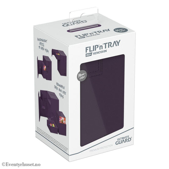 Ultimate Guard Flip’n’Tray 80+ Xenoskin - Purple Storage & Protection