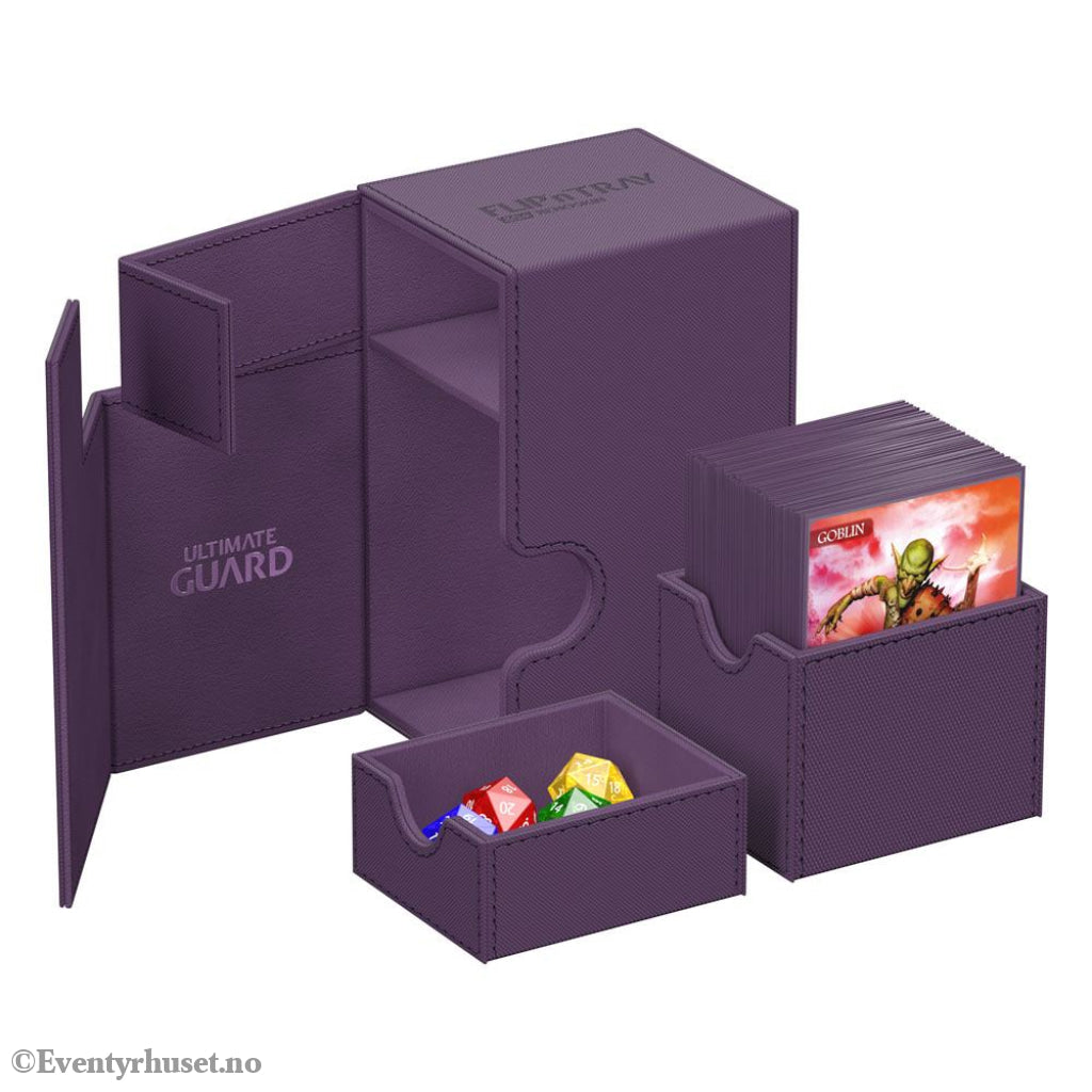 Ultimate Guard Flip’n’Tray 80+ Xenoskin - Purple Storage & Protection