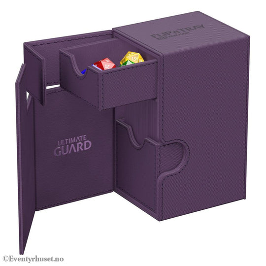 Ultimate Guard Flip’n’Tray 80+ Xenoskin - Purple Storage & Protection