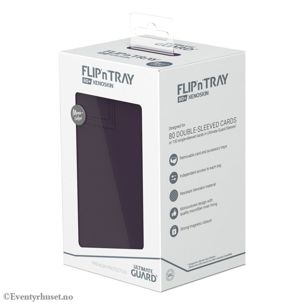 Ultimate Guard Flip’n’Tray 80+ Xenoskin - Purple Storage & Protection