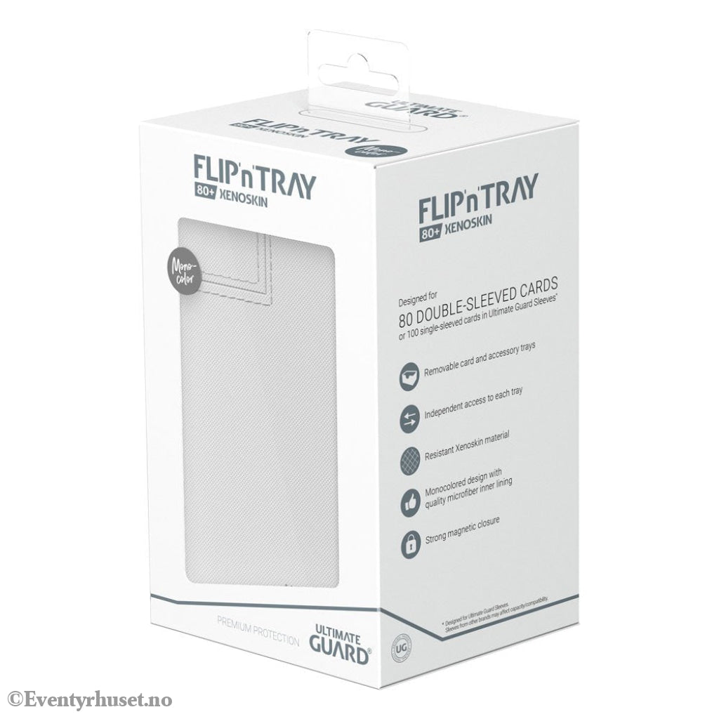 Ultimate Guard Flip’n’Tray 80+ Xenoskin - White Storage & Protection