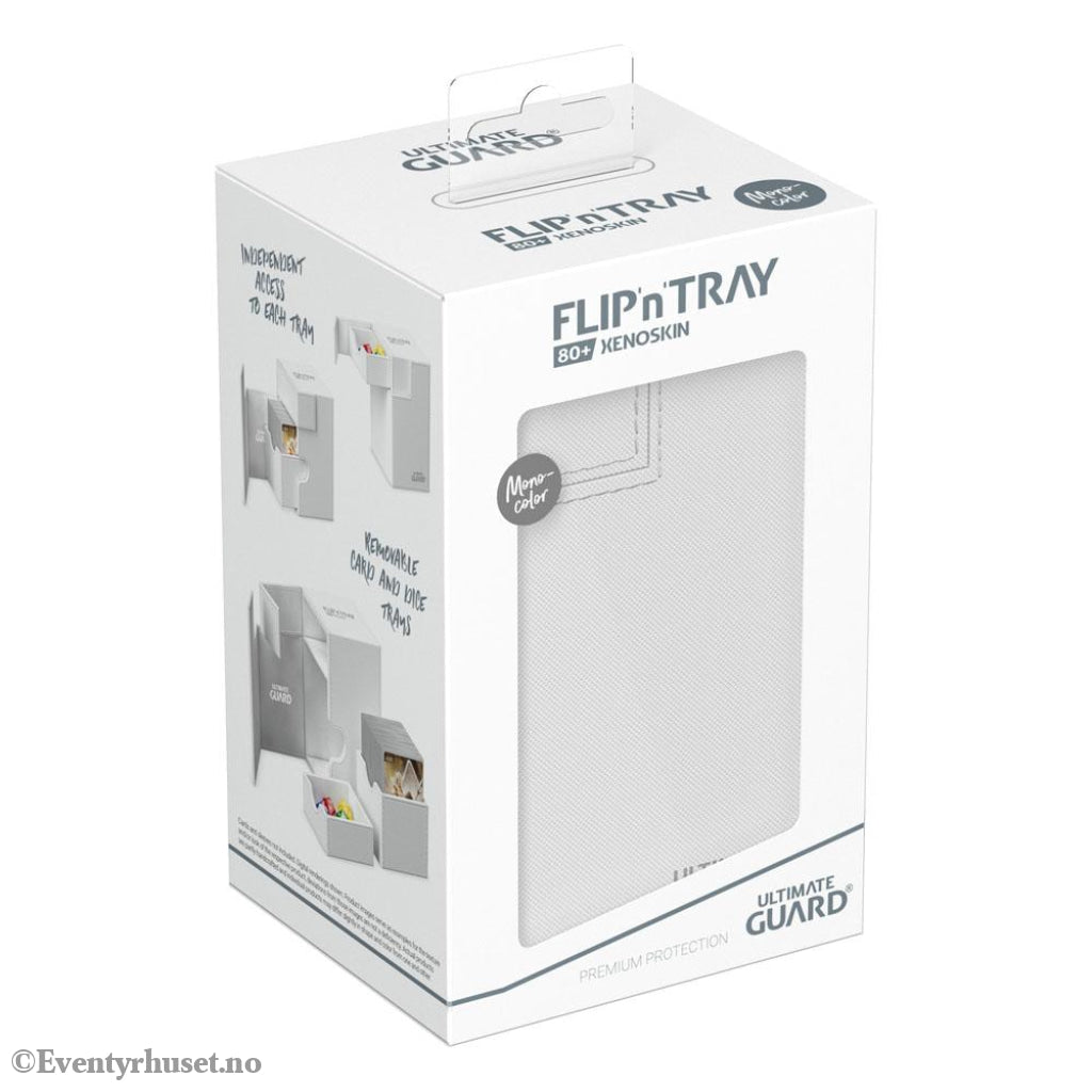 Ultimate Guard Flip’n’Tray 80+ Xenoskin - White Storage & Protection