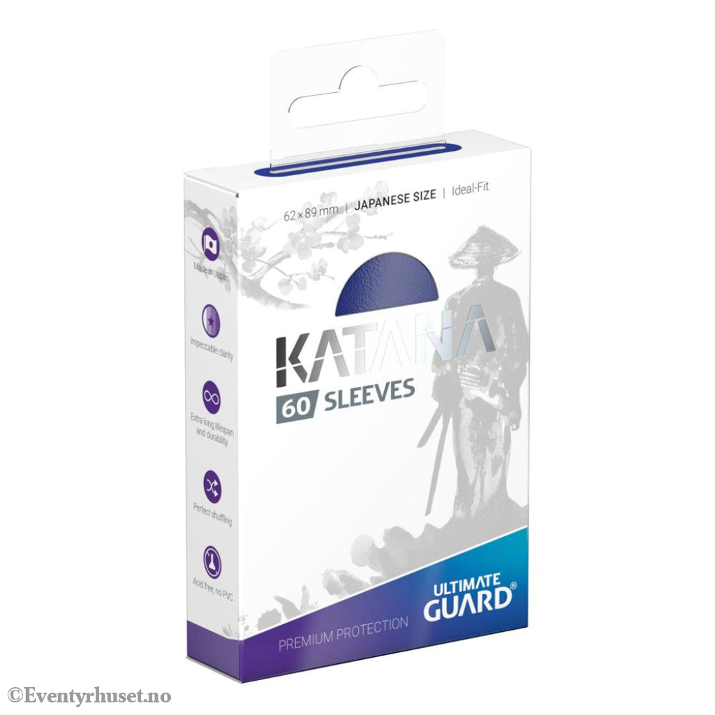 Ultimate Guard Katana Sleeves Japanese Size (60) - Blue Storage & Protection
