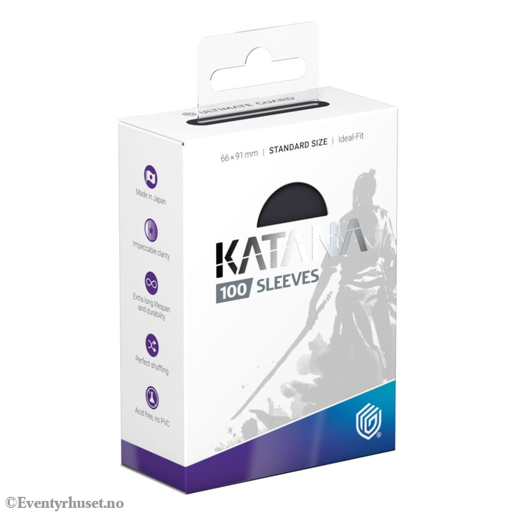 Ultimate Guard Katana Sleeves Standard Size (100) - Obsidian Shard Storage & Protection
