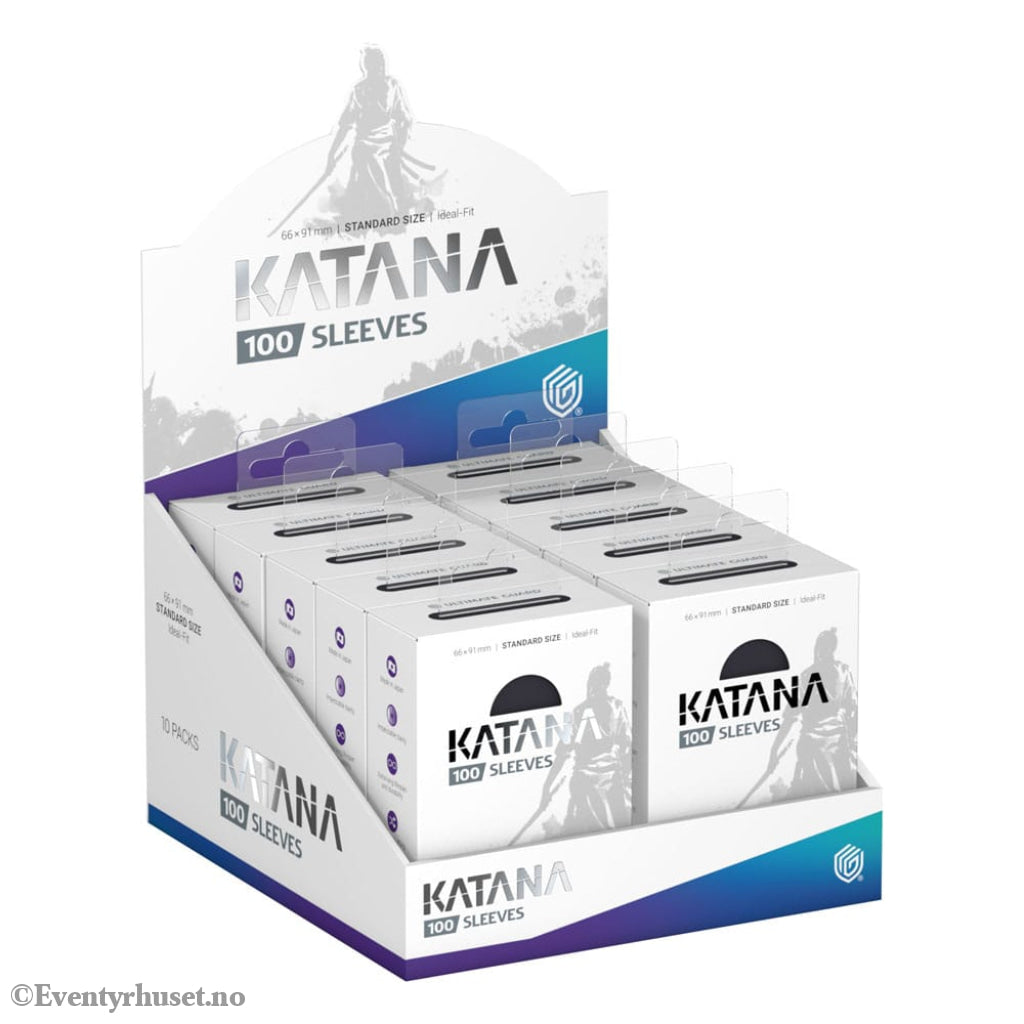 Ultimate Guard Katana Sleeves Standard Size (100) - Obsidian Shard Storage & Protection