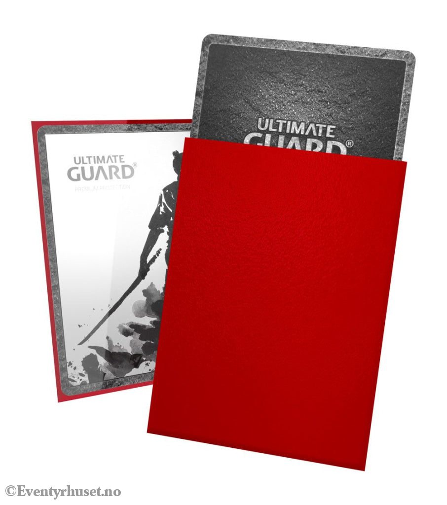 Ultimate Guard Katana Sleeves Standard Size (100) - Red Storage & Protection