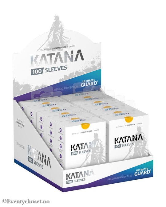 Ultimate Guard Katana Sleeves Standard Size (100) - Yellow Storage & Protection