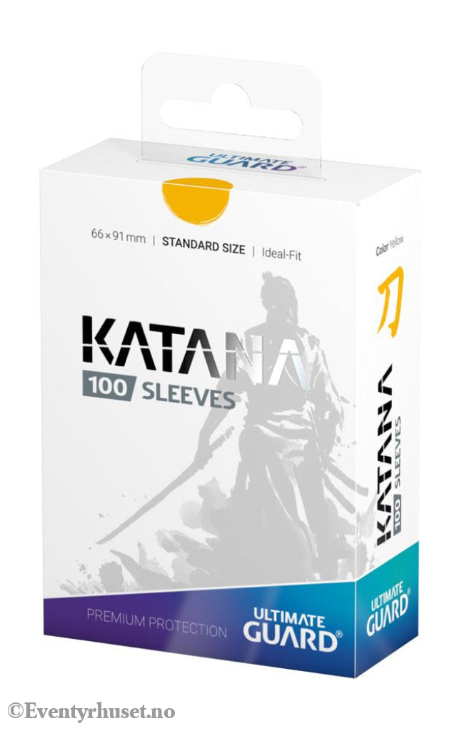 Ultimate Guard Katana Sleeves Standard Size (100) - Yellow Storage & Protection