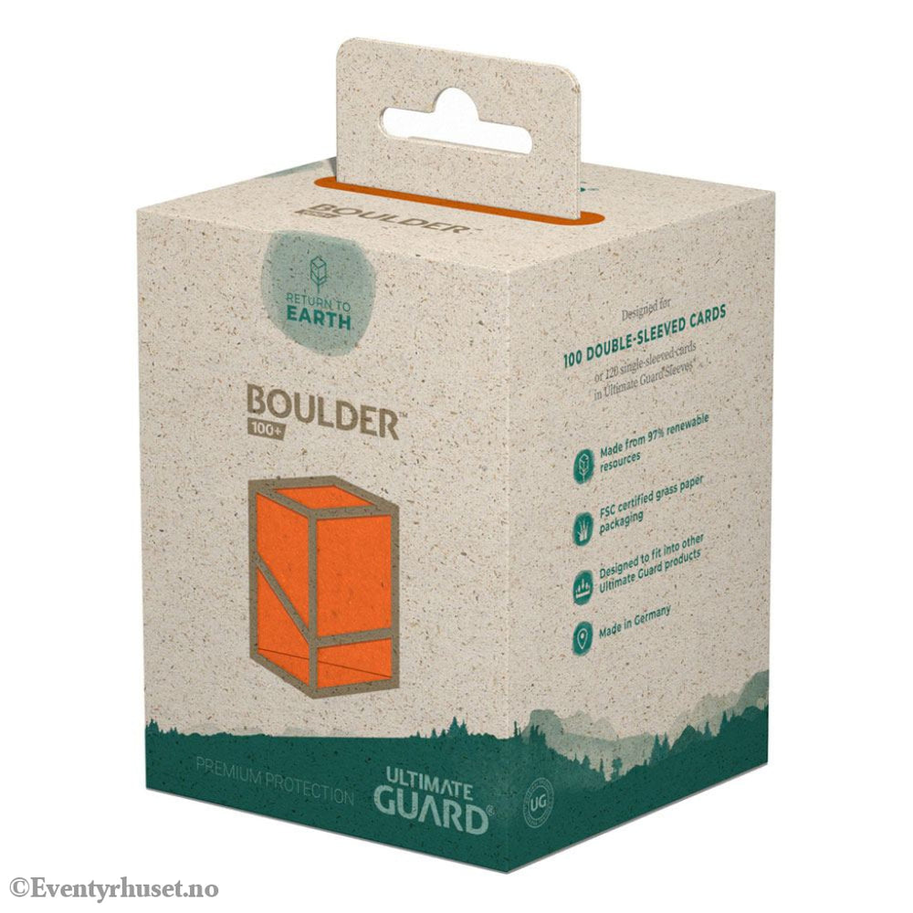 Ultimate Guard Return to Earth Boulder 100+ - Orange Storage & Protection