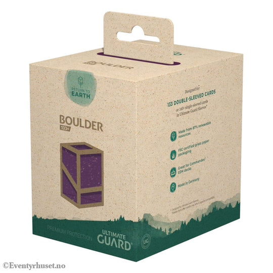Ultimate Guard Return to Earth Boulder 133+ - Purple Storage & Protection