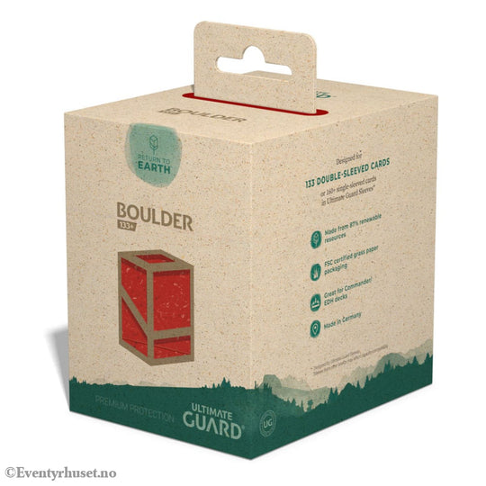Ultimate Guard Return to Earth Boulder 133+ - Red Storage & Protection