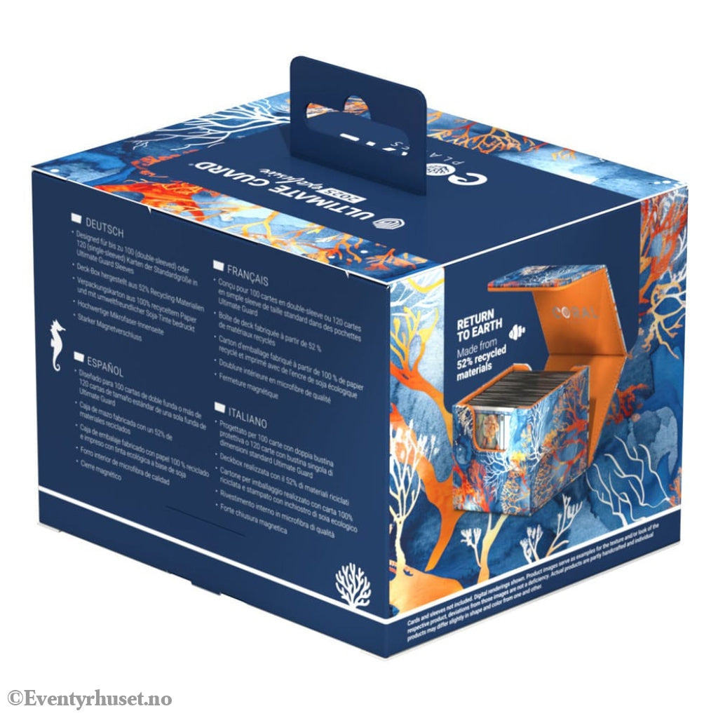 Ultimate Guard Sidewinder 100+ Xenoskin 2025 Exclusive ’Coral Places’ - Fiery Reef Storage & Protection
