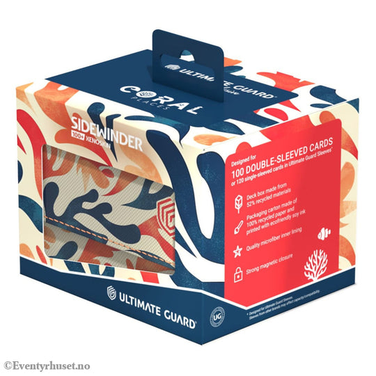 Ultimate Guard Sidewinder 100+ Xenoskin 2025 Exclusive ’Coral Places’ - Mellow Sea Storage & Protection