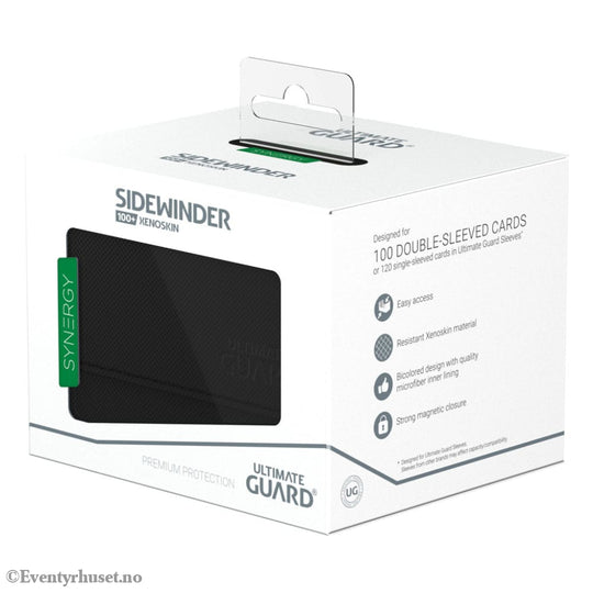Ultimate Guard Sidewinder 100+ Xenoskin Synergy - Black/Green Storage & Protection