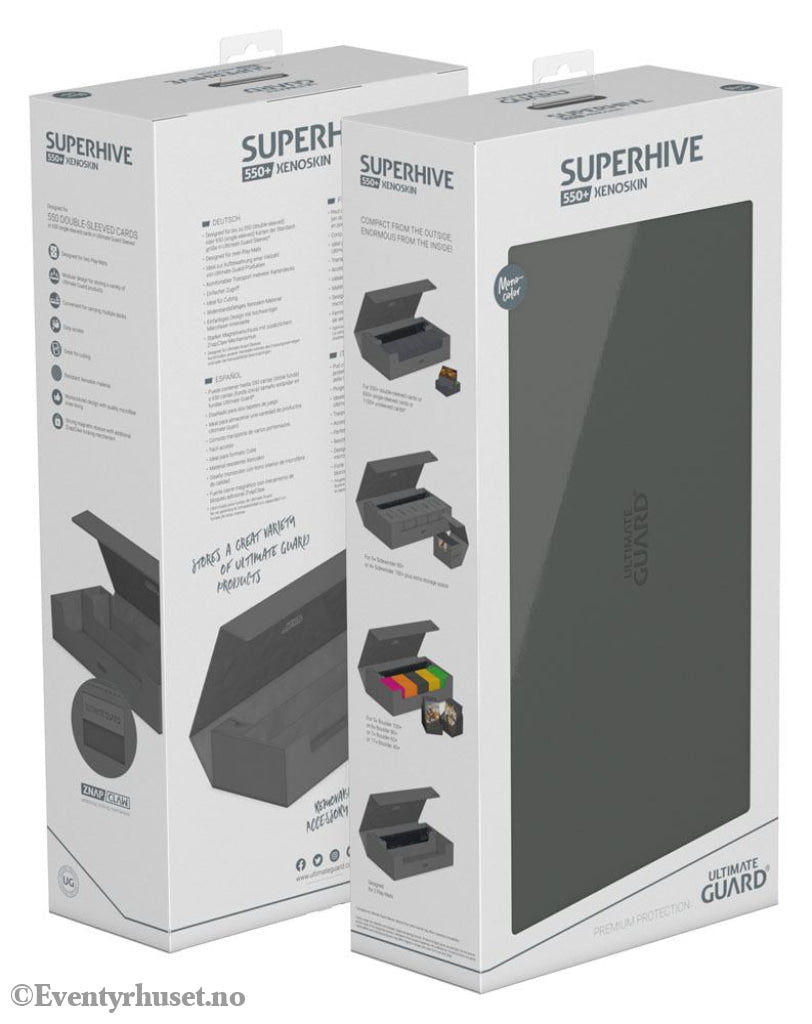 Ultimate Guard Superhive 550+ Xenoskin - Grey Storage & Protection