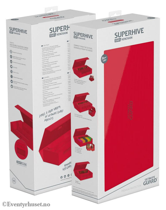 Ultimate Guard Superhive 550+ Xenoskin - Red Storage & Protection