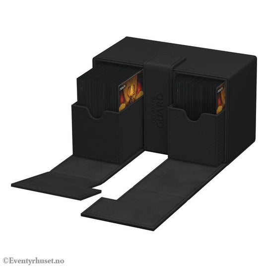Ultimate Guard Twin Flip’n’Tray 160+ Xenoskin - Black Storage & Protection