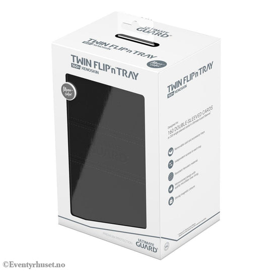 Ultimate Guard Twin Flip’n’Tray 160+ Xenoskin - Black Storage & Protection