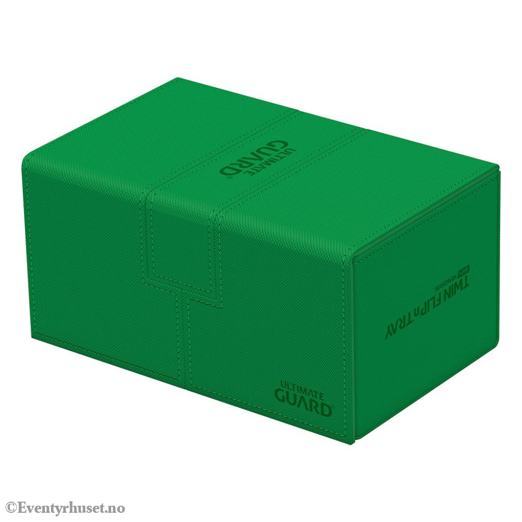 Ultimate Guard Twin Flip’n’Tray 160+ Xenoskin - Green Storage & Protection