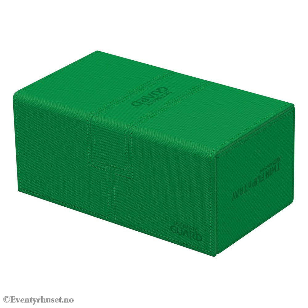 Ultimate Guard Twin Flip’n’Tray 200+ Xenoskin - Green Storage & Protection