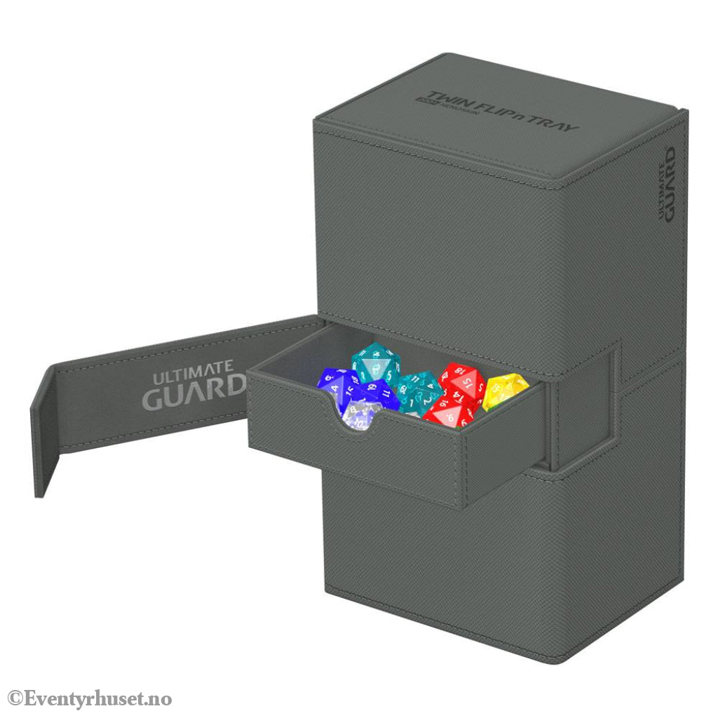 Ultimate Guard Twin Flip’n’Tray 200+ Xenoskin - Grey Storage & Protection