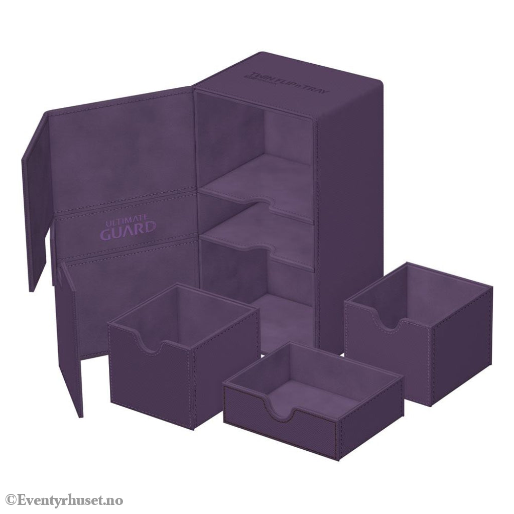 Ultimate Guard Twin Flip’n’Tray 200+ Xenoskin - Purple Storage & Protection