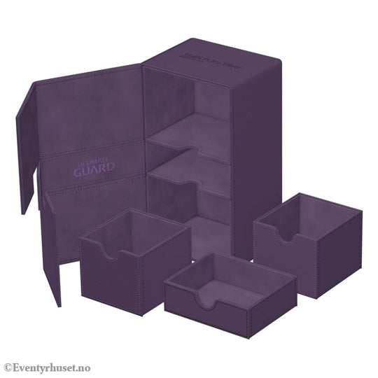 Ultimate Guard Twin Flip’n’Tray 200+ Xenoskin - Purple Storage & Protection