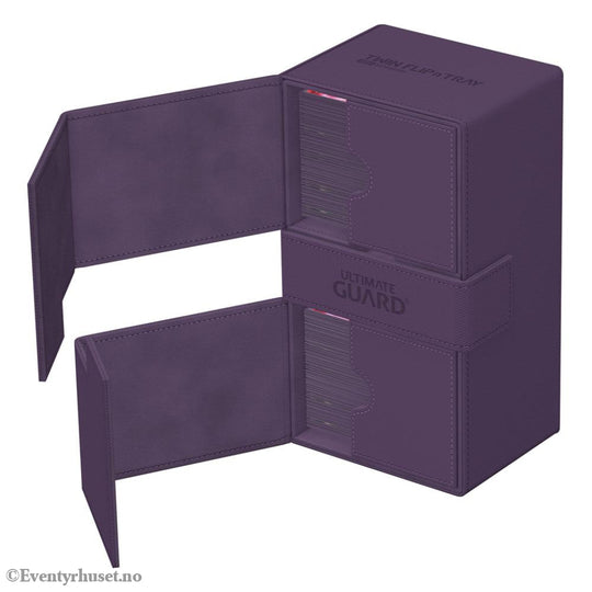 Ultimate Guard Twin Flip’n’Tray 200+ Xenoskin - Purple Storage & Protection