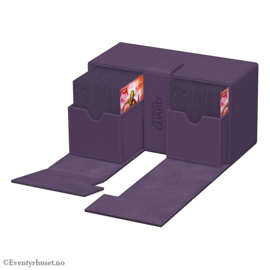 Ultimate Guard Twin Flip’n’Tray 200+ Xenoskin - Purple Storage & Protection
