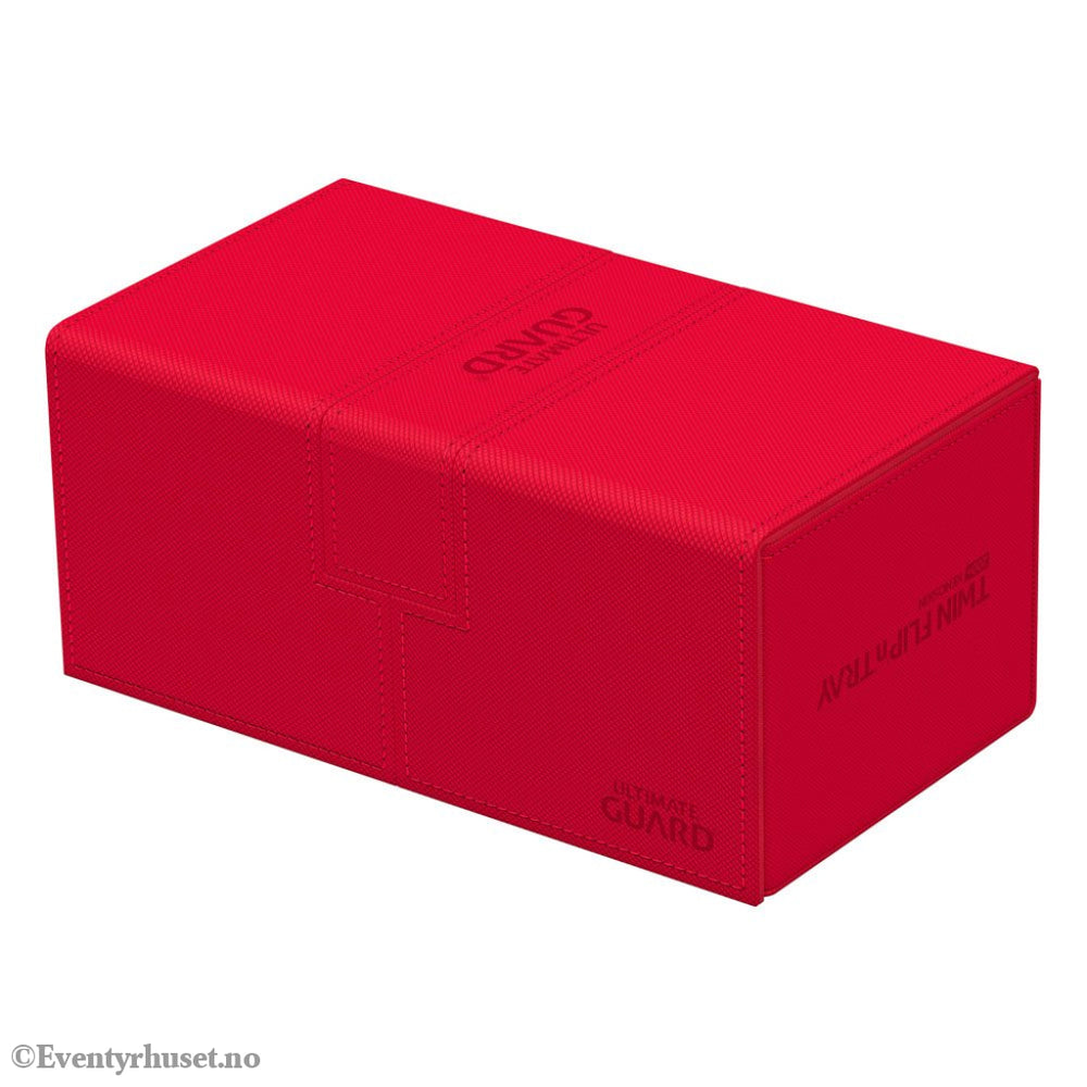 Ultimate Guard Twin Flip’n’Tray 200+ Xenoskin - Red Storage & Protection