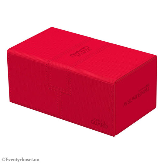 Ultimate Guard Twin Flip’n’Tray 200+ Xenoskin - Red Storage & Protection