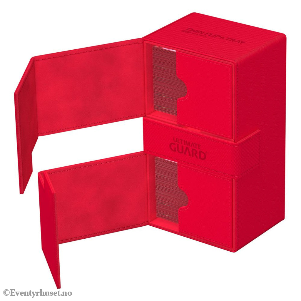 Ultimate Guard Twin Flip’n’Tray 200+ Xenoskin - Red Storage & Protection