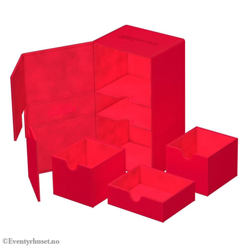 Ultimate Guard Twin Flip’n’Tray 200+ Xenoskin - Red Storage & Protection