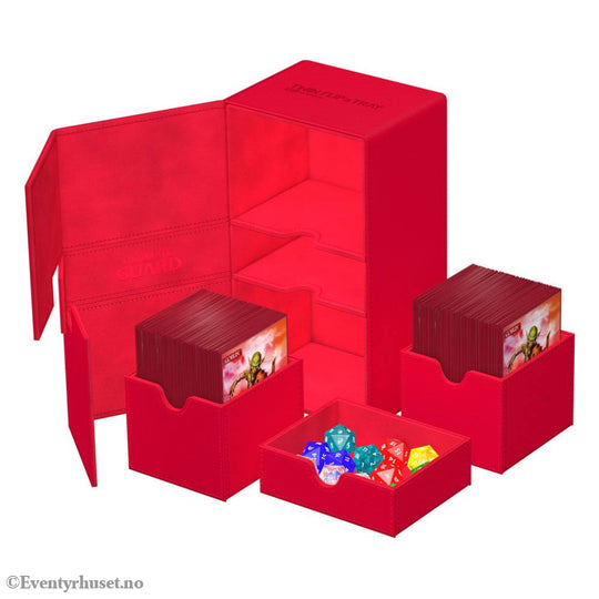 Ultimate Guard Twin Flip’n’Tray 200+ Xenoskin - Red Storage & Protection