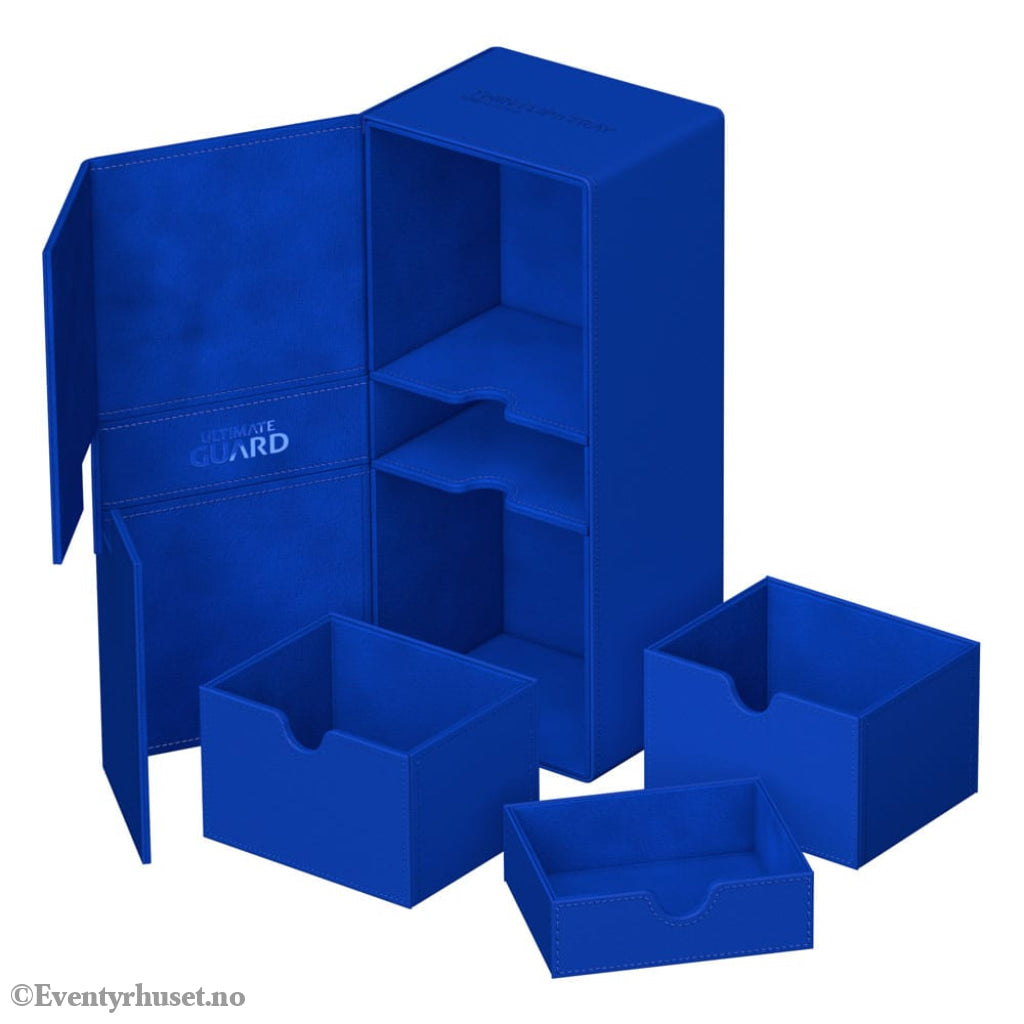 Ultimate Guard Twin Flip’n’Tray 266+ Xenoskin - Blue Storage & Protection