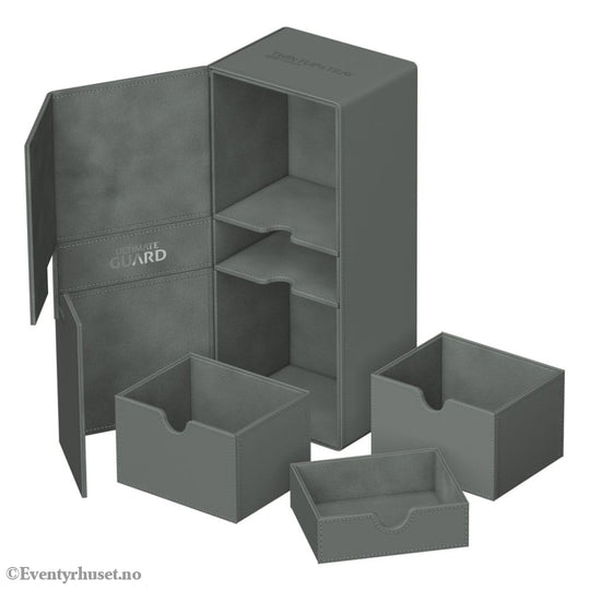 Ultimate Guard Twin Flip’n’Tray 266+ Xenoskin - Grey Storage & Protection