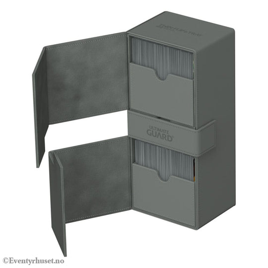 Ultimate Guard Twin Flip’n’Tray 266+ Xenoskin - Grey Storage & Protection