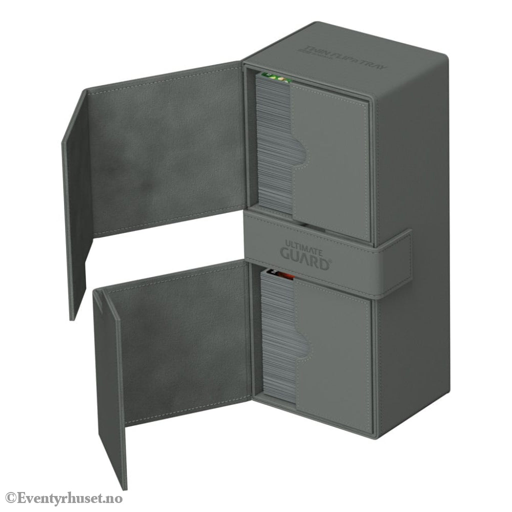 Ultimate Guard Twin Flip’n’Tray 266+ Xenoskin - Grey Storage & Protection