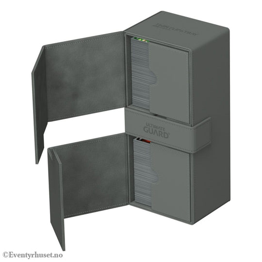 Ultimate Guard Twin Flip’n’Tray 266+ Xenoskin - Grey Storage & Protection