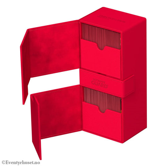 Ultimate Guard Twin Flip’n’Tray 266+ Xenoskin - Red Storage & Protection