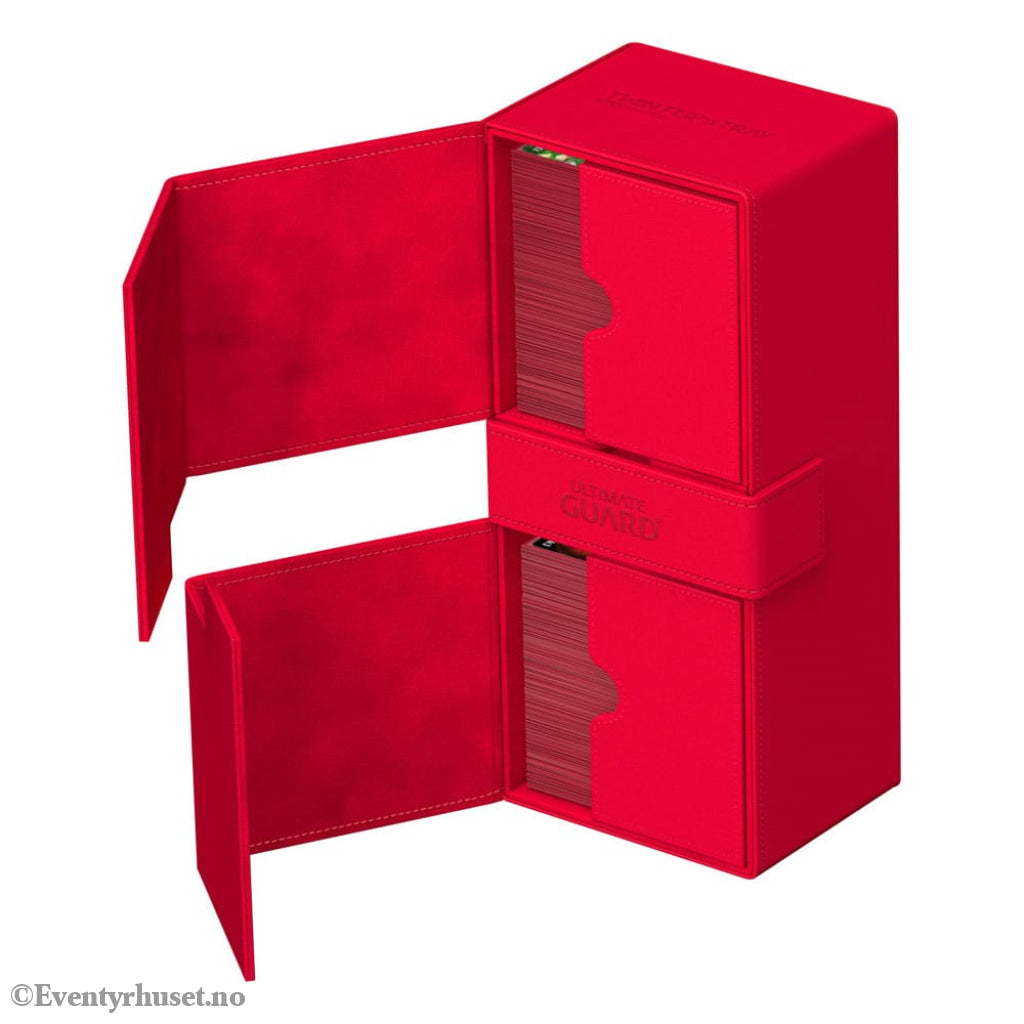 Ultimate Guard Twin Flip’n’Tray 266+ Xenoskin - Red Storage & Protection