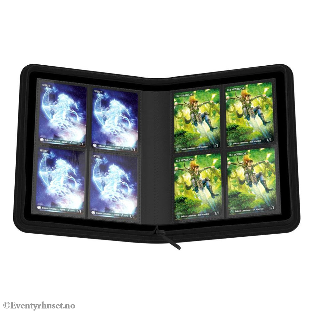 Ultimate Guard Zipfolio 160 8-Pocket Xenoskin - Black Storage & Protection