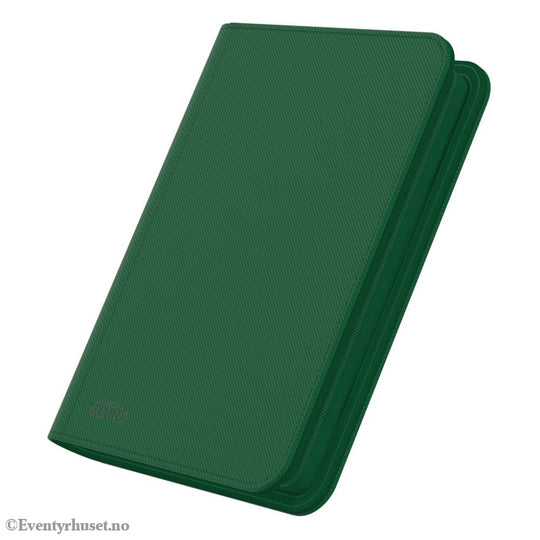 Ultimate Guard Zipfolio 160 8-Pocket Xenoskin - Green Storage & Protection