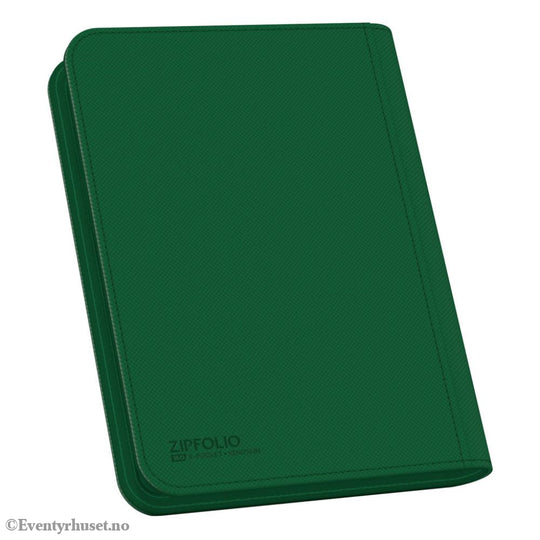 Ultimate Guard Zipfolio 160 8-Pocket Xenoskin - Green Storage & Protection