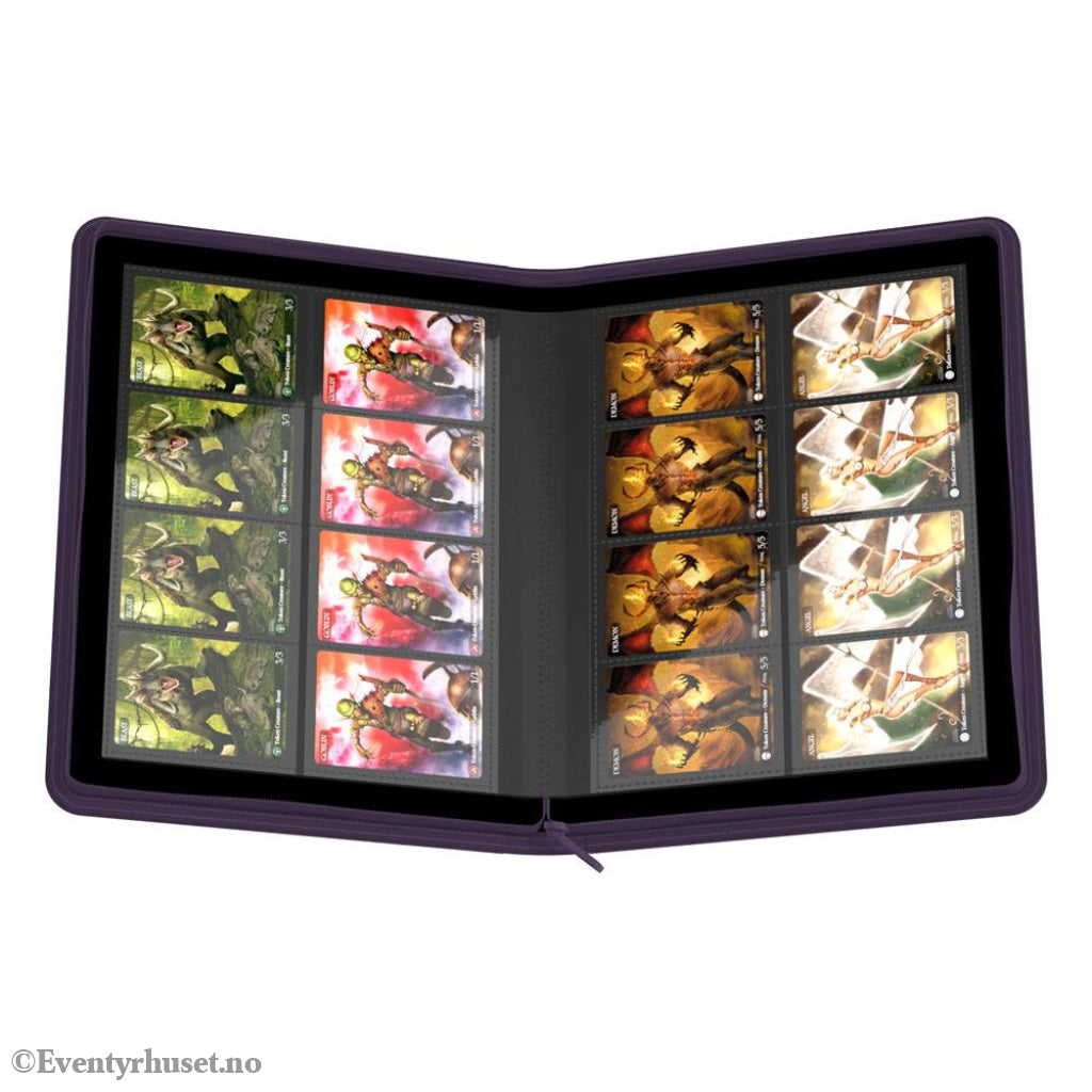 Ultimate Guard Zipfolio 320 16-Pocket Xenoskin - Purple Storage & Protection